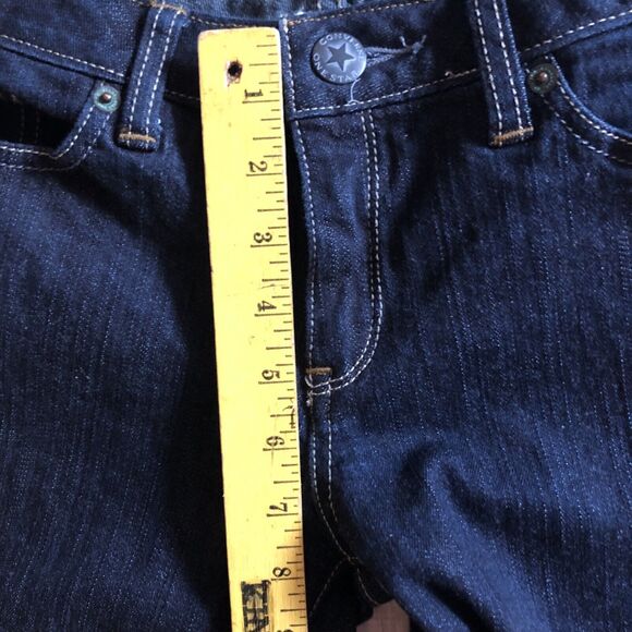 VTG Converse One Star Boot Cut Jeans Size 8 31x32 Low Rise Flare Leg 90s Denim - Picture 12 of 13